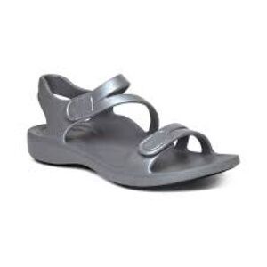 😎 Aetrex grey comfort sandals